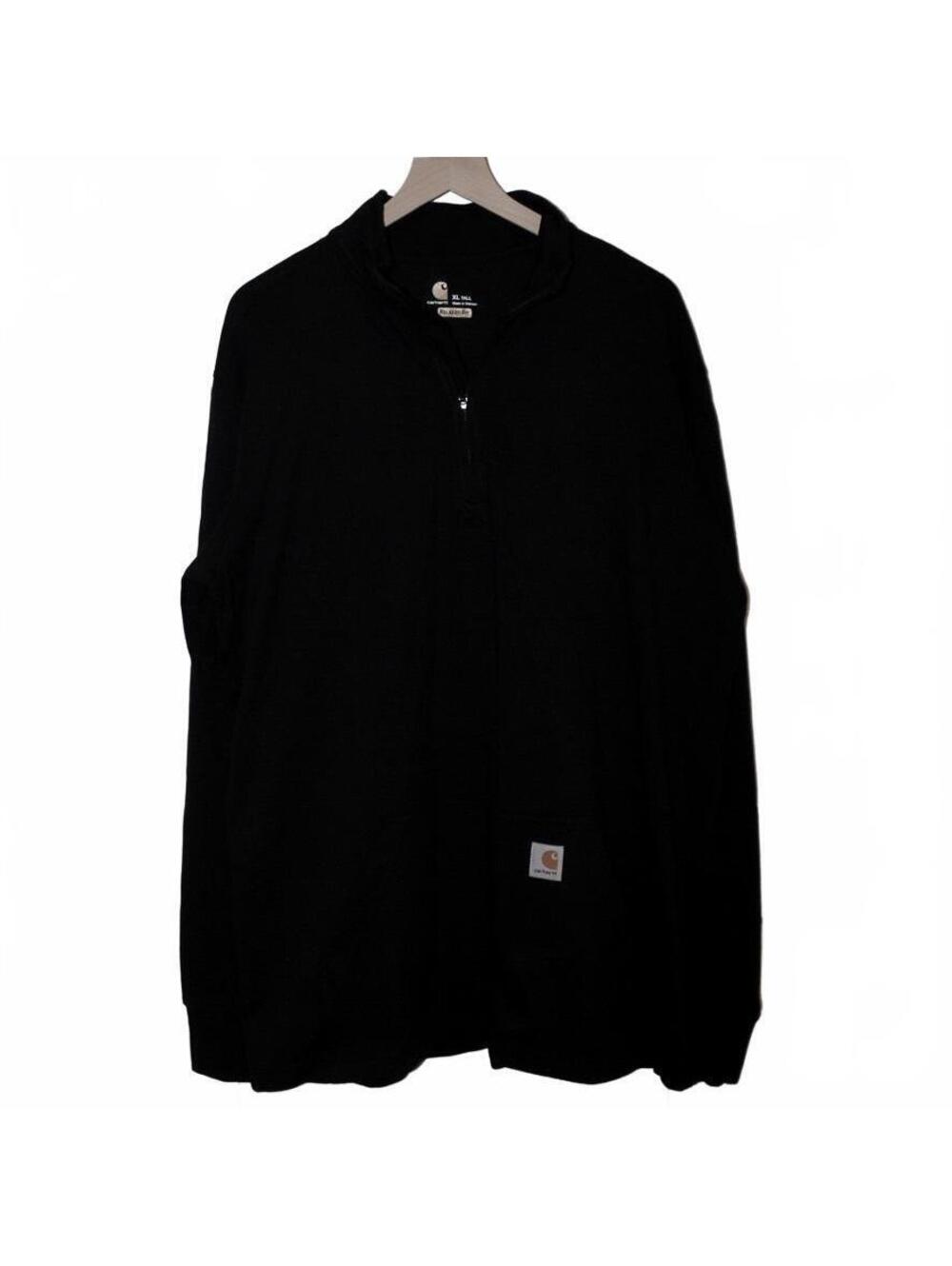 Carhartt Heavyweight Thermal Quarter Zip Shirt Black Men’s XL Tall